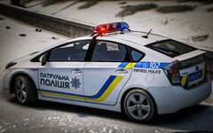 Toyota Prius patrol police of Ukraine