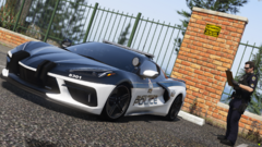 Paleto Regional Police Corvette C8