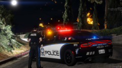 LSPS on scene of a fire